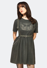 Illvminatio Bleach Graphic Cotton Mini Skater Dress