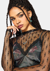 Everbloom Floral Satin Lace Cami Midaxi Dress