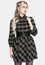 Lochan Check Mini Shirt Dress
