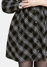 Lochan Check Mini Shirt Dress