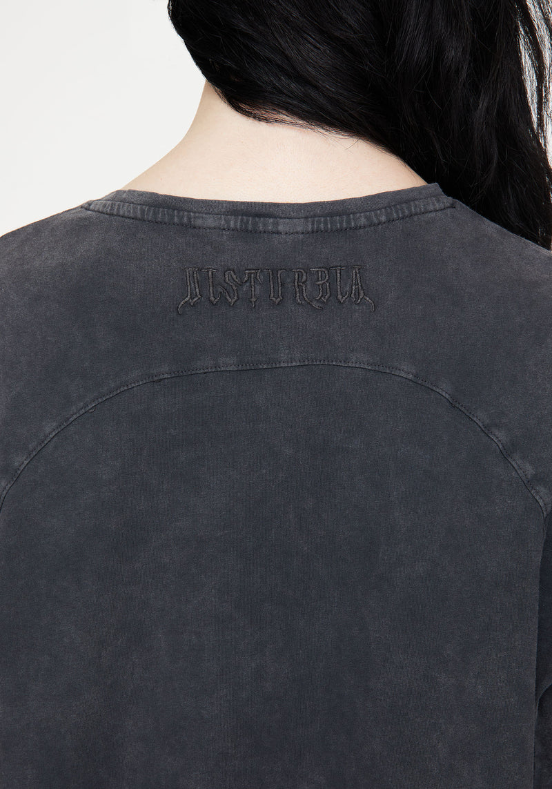 Wicked Toile Dropped Shoulder Cotton Tee Dress