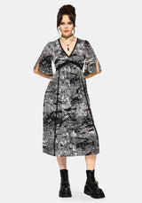 Nara Boudicca Printed Midi Dress