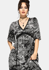 Nara Boudicca Printed Midi Dress