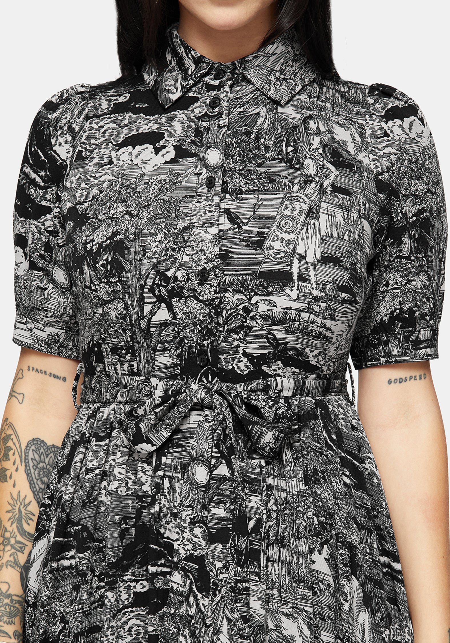 Nara Boudicca Printed Midaxi Dress