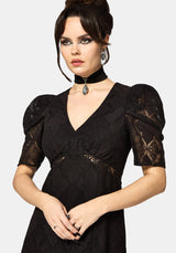 Zephyr Crossed Lace Midaxi Dress UK 10