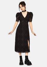 Zephyr Crossed Lace Midaxi Dress UK 10