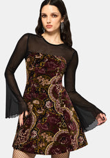 Effie Baroque Strapless Mini Dress