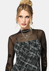 Rhoswen Checked Cami Mini Dress UK 10