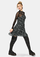 Rhoswen Checked Cami Mini Dress UK 10