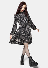 Trinity Moon Tiered Button Up Mini Shirt Dress