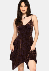Sienna Devore Hanky Hem Cami Mini Dress