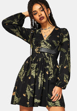 Cimora Dandelion Print Mini Dress