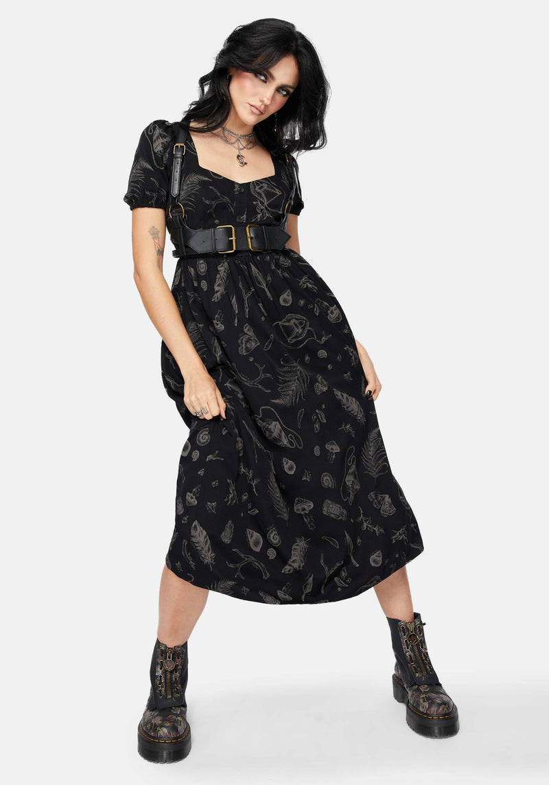 Helena Highland Foraging Button Up Midi Dress