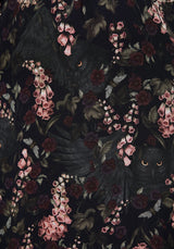 Noctua Owl Foxglove Printed Tiered Midaxi Dress