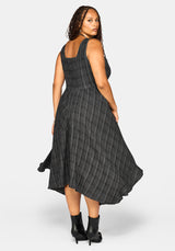 Caledon Check Gauze Midaxi Dress