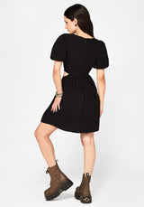 Ophidian Embroidered Cut Out Mini Dress