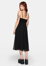 Calla Keyhole Halterneck Midaxi Dress