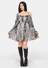Maddie Cold Shoulder Blouson Mini Dress