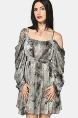 Maddie Cold Shoulder Blouson Mini Dress