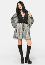 Maddie Cold Shoulder Blouson Mini Dress