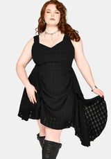 Vivienne Checked Ruched Mini Dress