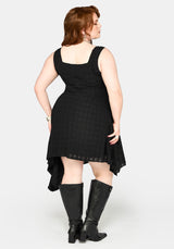 Vivienne Checked Ruched Mini Dress