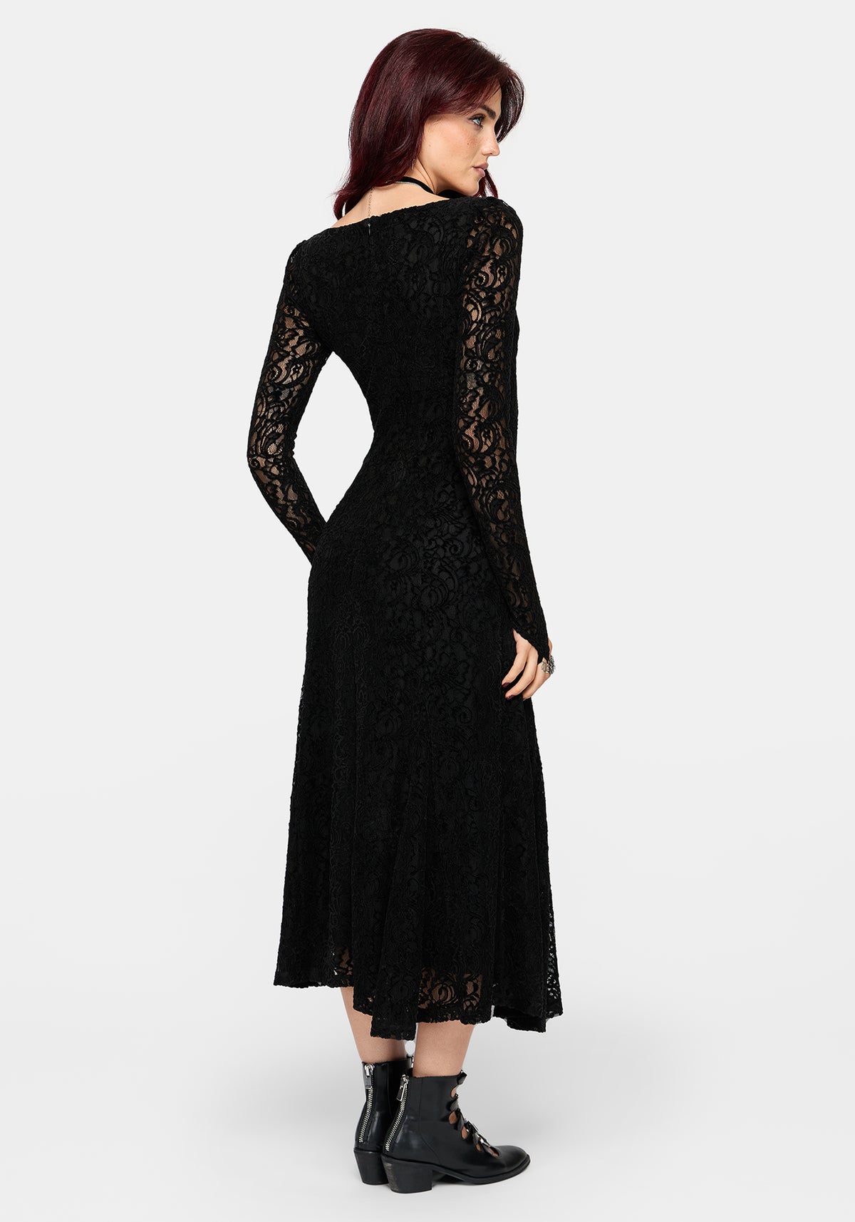 Neve Puff Sleeve Lace Midaxi Dress