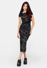 Floriana Hooded Bardot Midaxi Dress