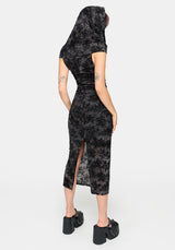 Floriana Hooded Bardot Midaxi Dress