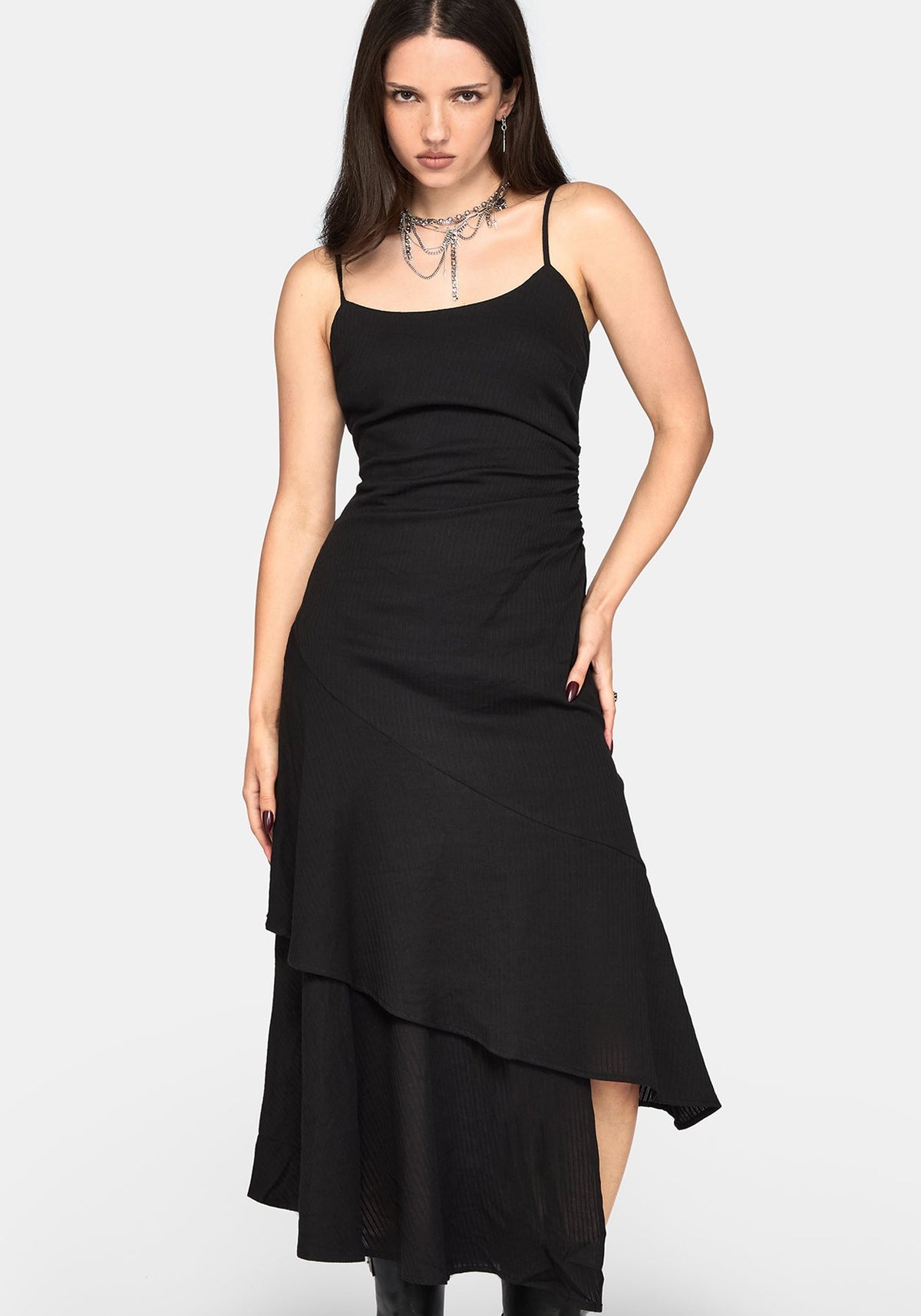 Liosa Cotton Stripe Cami Midaxi Dress