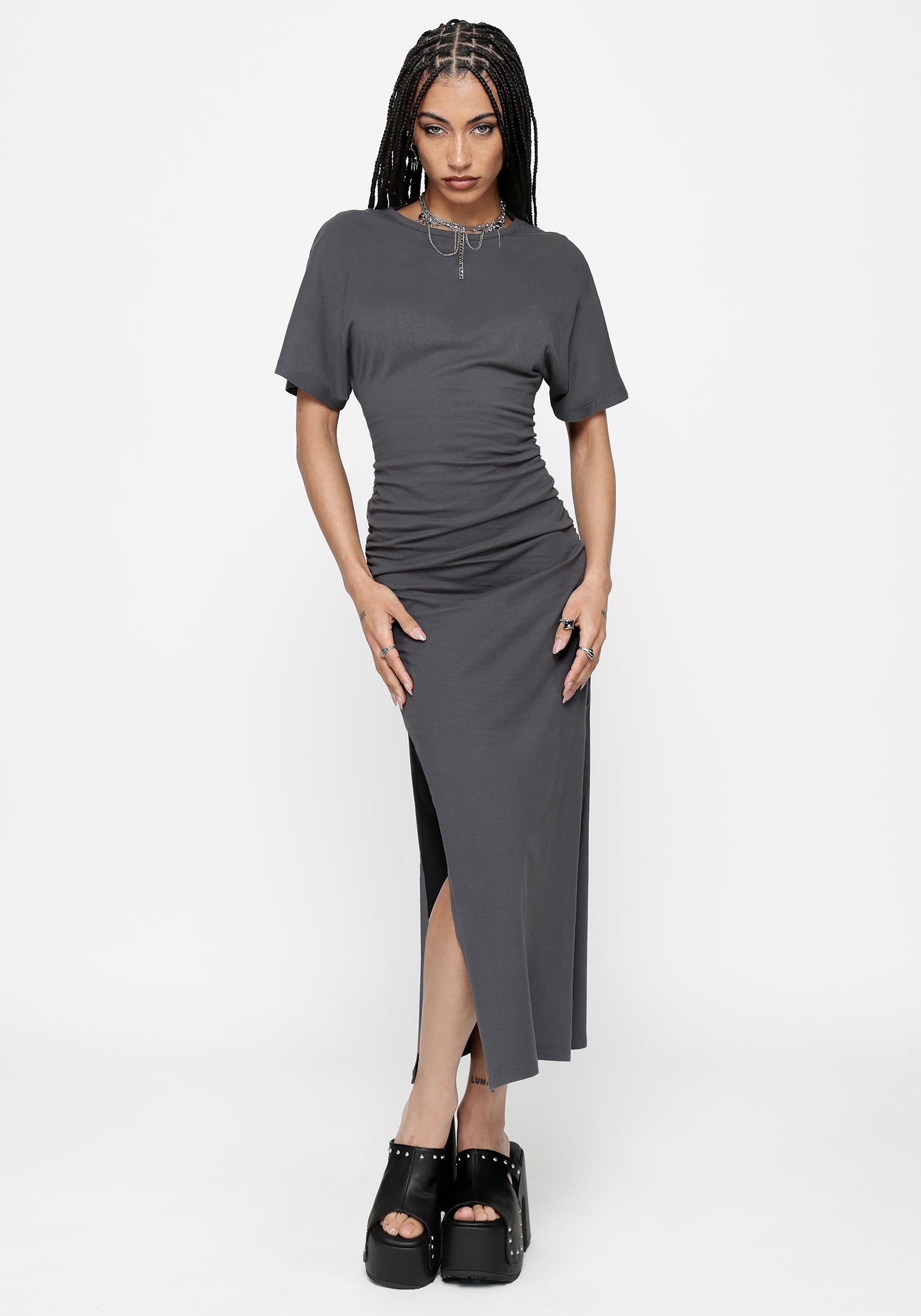 Deni Ruched Midaxi Dress