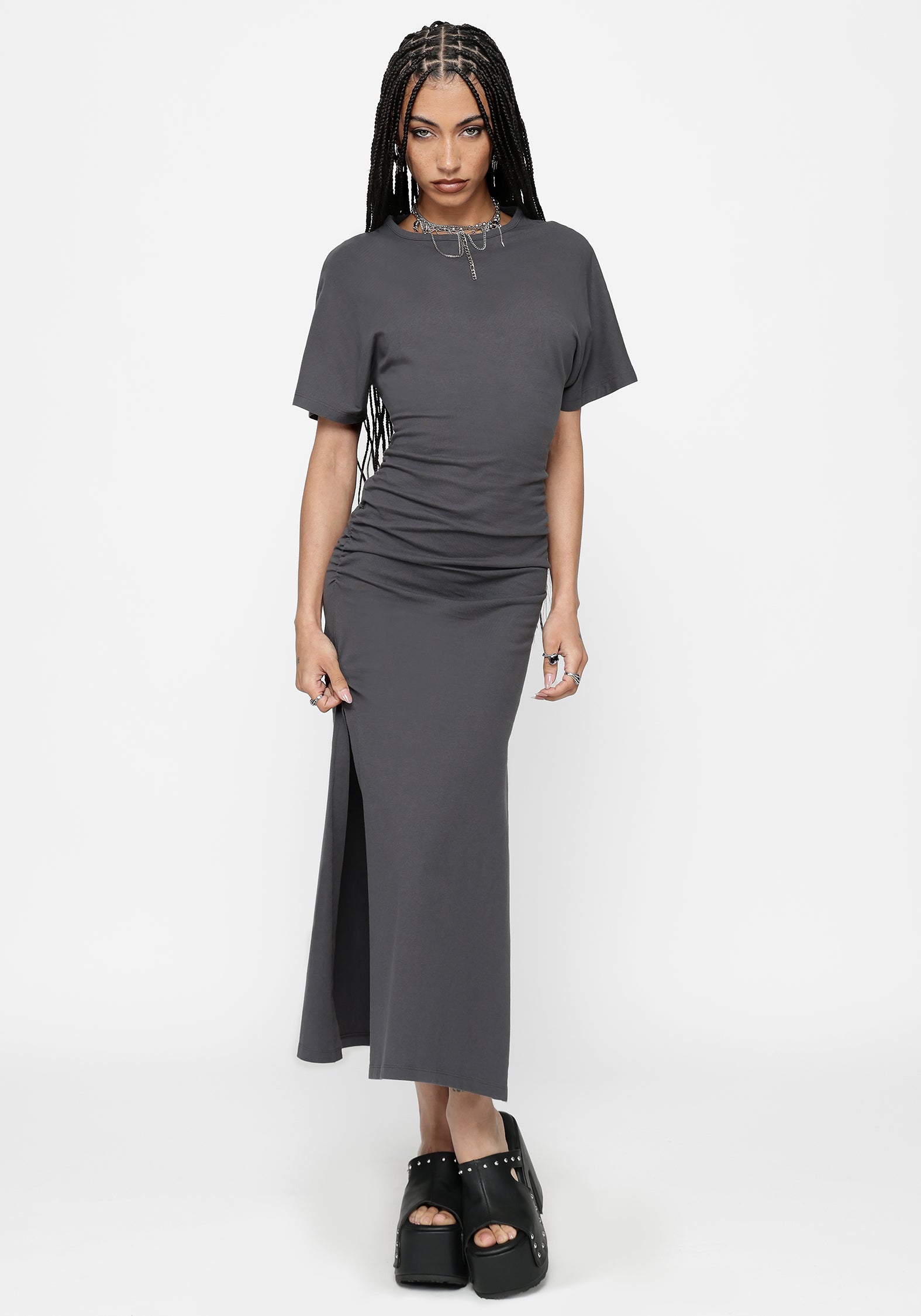 Deni Ruched Midaxi Dress