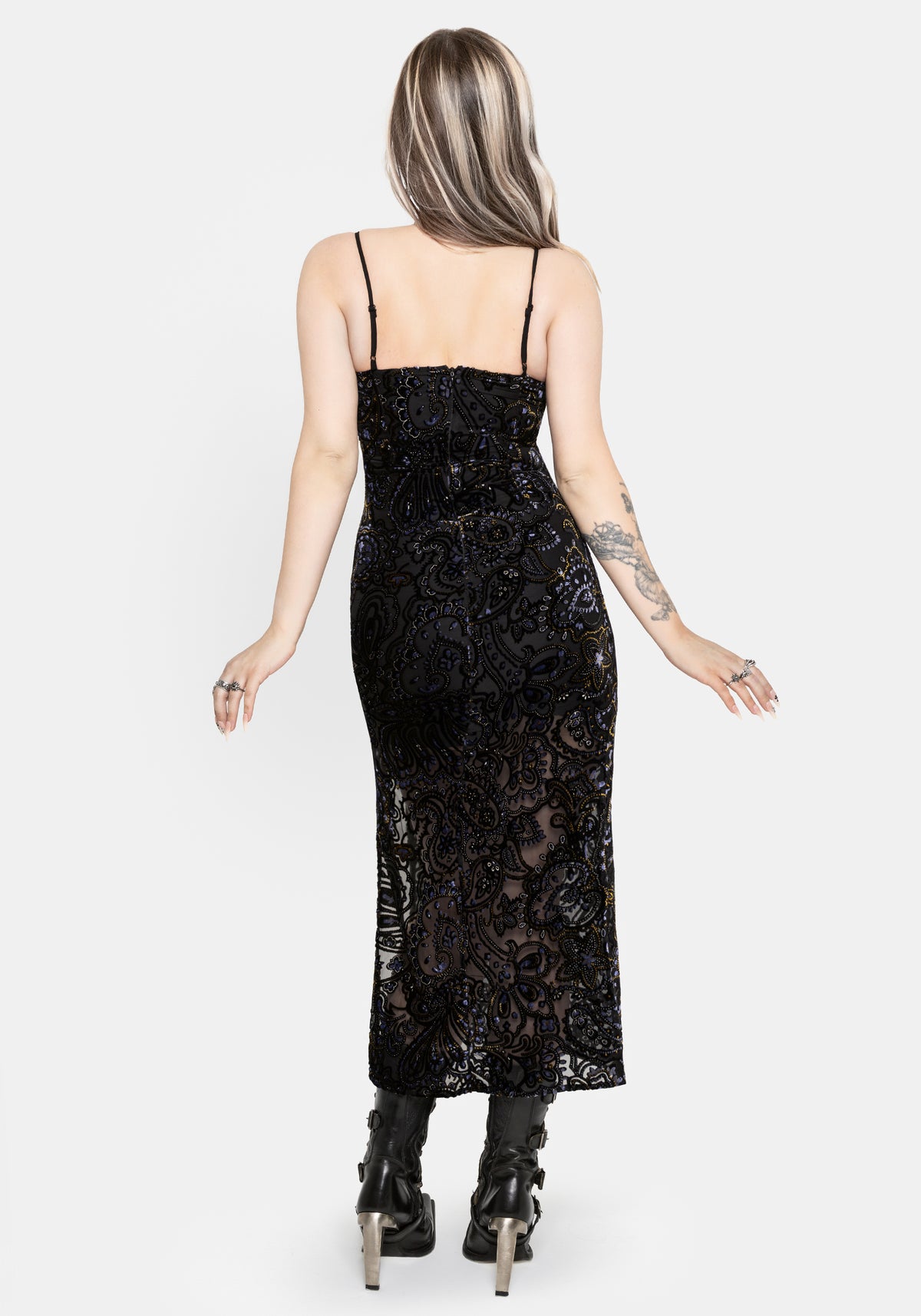 Zavelle Fixed Wrap Trim Detail Maxi Dress UK 6