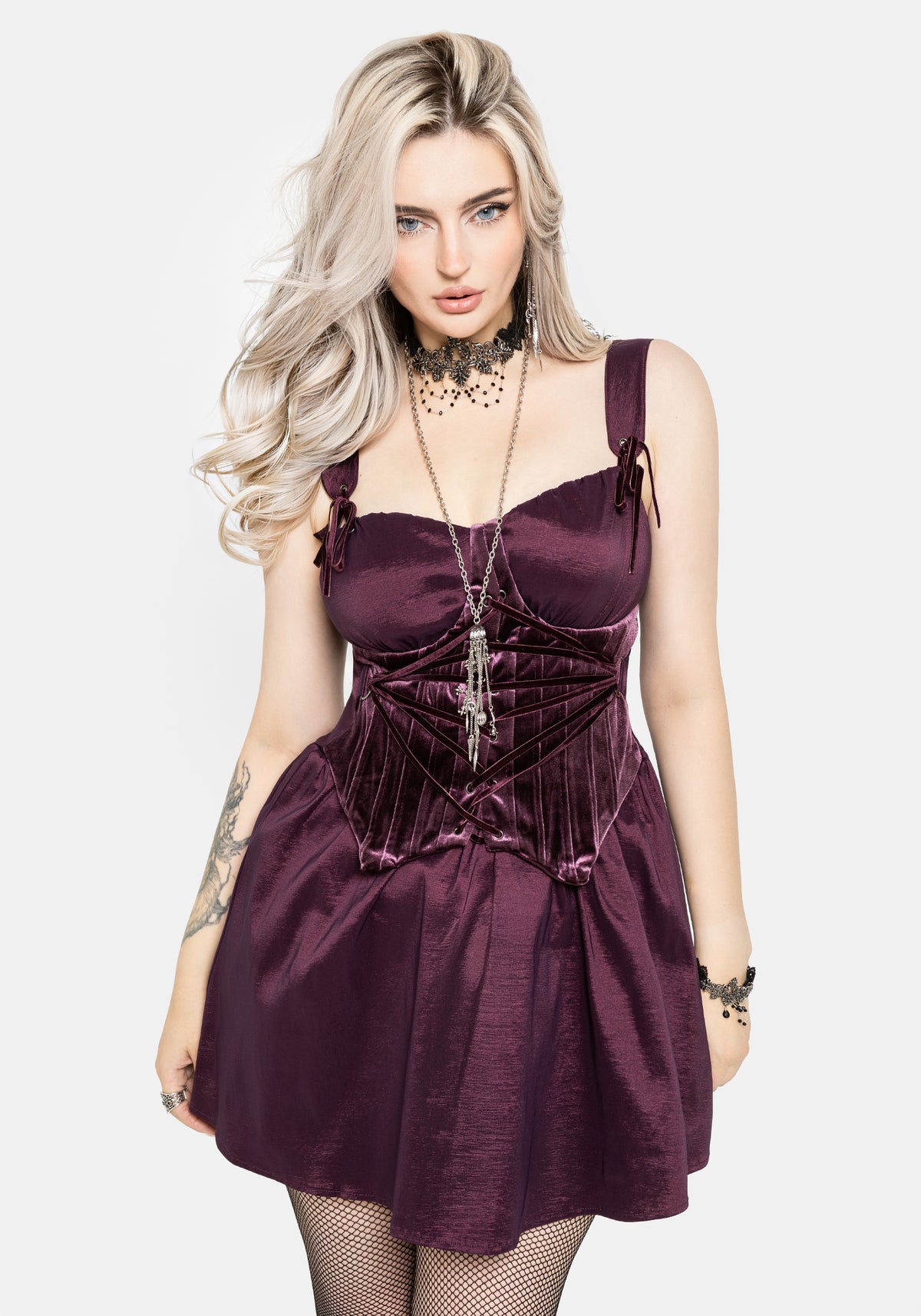 Julietta Ruched Bust Corseted Mini Puffball Dress UK 6