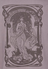 Saria Cotton Goddess Printed Jersey Tee Dress