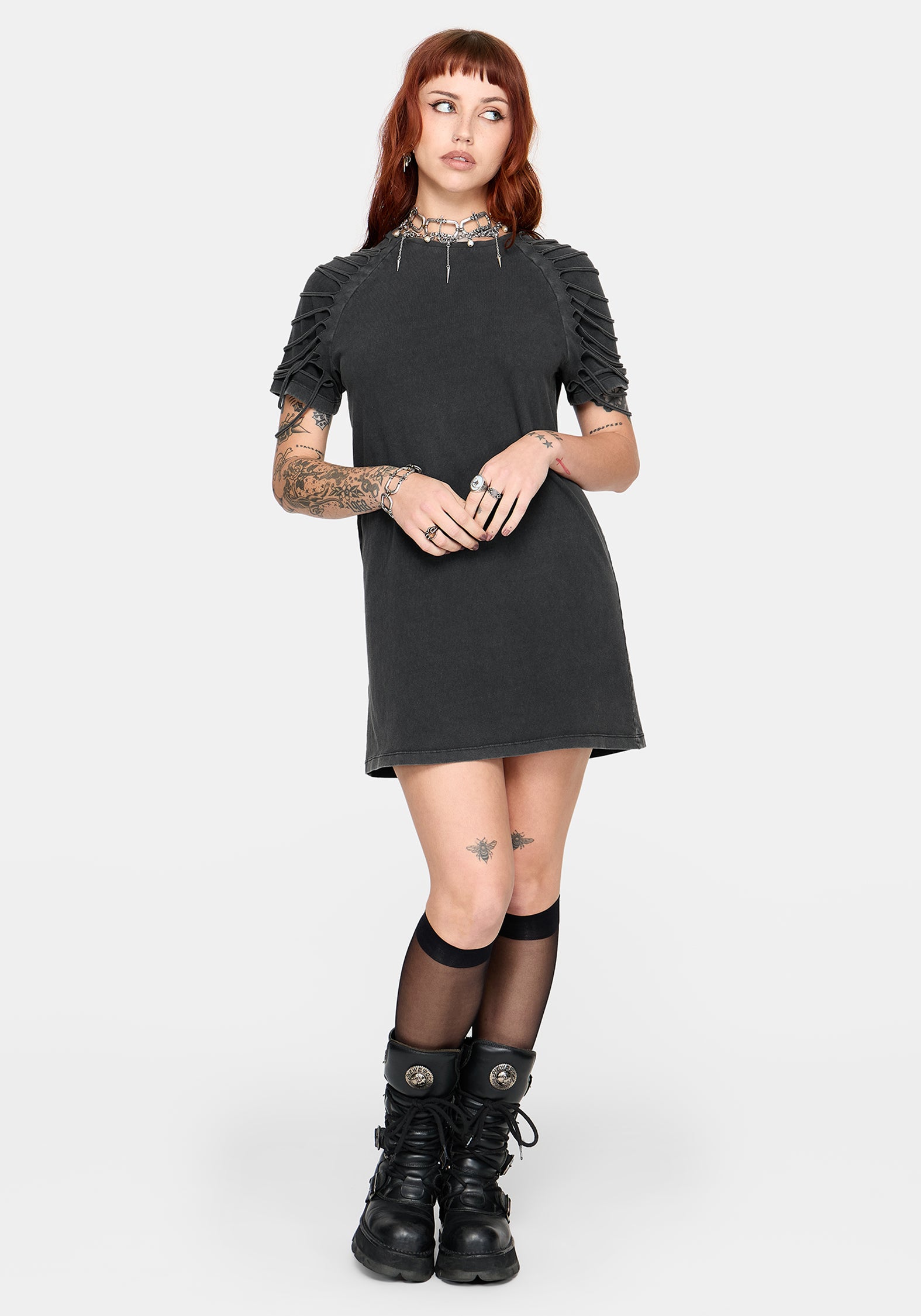 Zuri Distressed Mini Dress