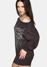 Nya Graphic Bodycon Skirt Mini Dress