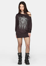 Nya Graphic Bodycon Skirt Mini Dress