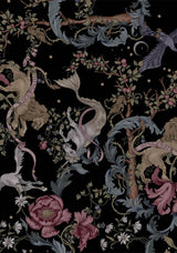 Merunicorn Enchanted Forest Print Ruched Corset Top