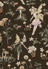 Faela Fairy Print Bias Cut Midaxi Skirt
