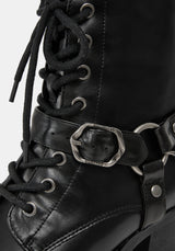 Wespair Leather Toe Cap Chain Boots UK 6