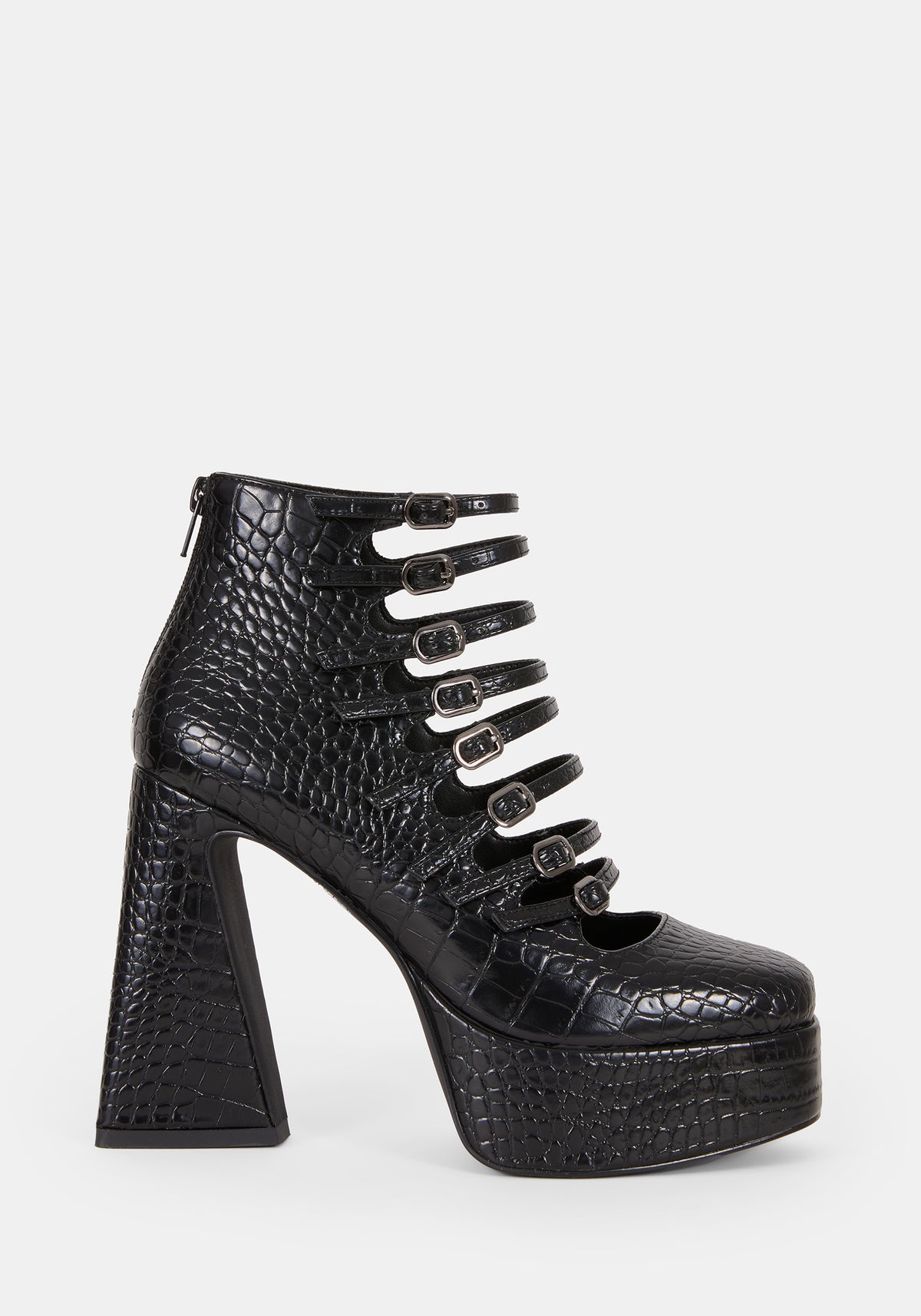 Scythera Multi Buckle Platform Heels UK 6