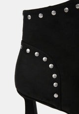 Morvella Pointed Studded Boots UK 6