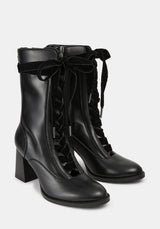 Lileena Heeled Lace Up Boots UK 6