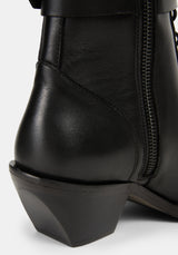 Spinelle Leather Cathedral Buckle Boot UK6