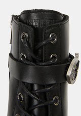 Spinelle Leather Cathedral Buckle Boot UK6
