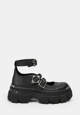 Bridget Platform Mary Jane Shoes UK 6