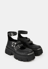 Bridget Platform Mary Jane Shoes UK 6