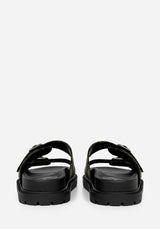 Terra Gingham Buckle Sandals