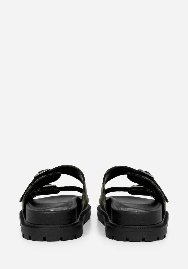 Terra Gingham Buckle Sandals